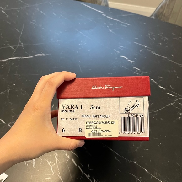 Ferragamo Vara flat 3cm size 36/6 red - Picture 5 of 5